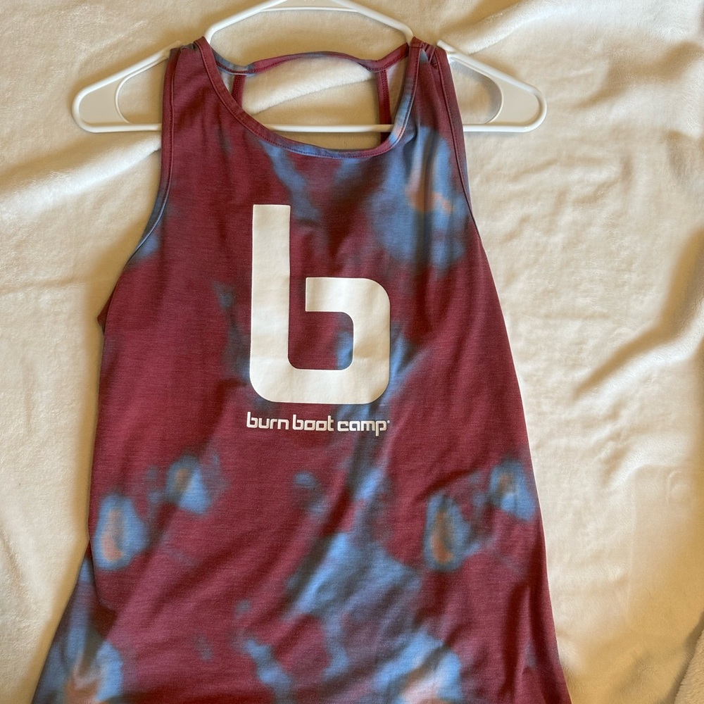 Women's Maroon and Blue Tank Top